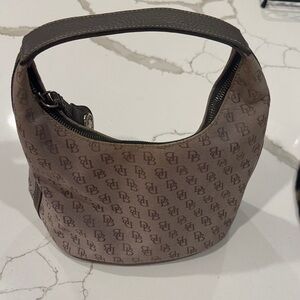 Dooney & Bourke Monogrammed Gray Hobo Bag